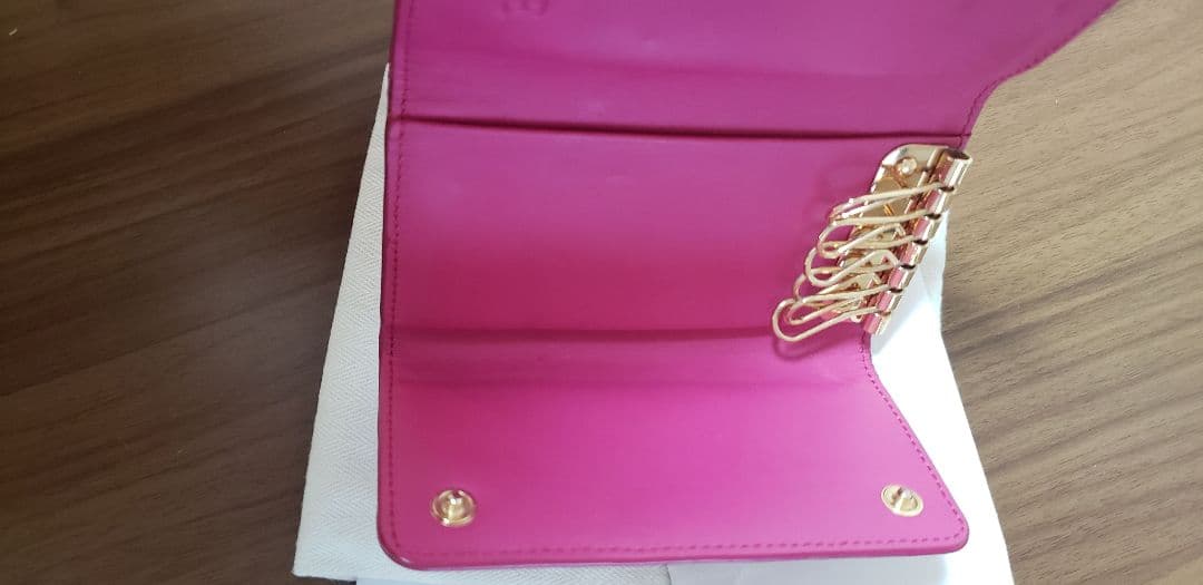 LOEWE ピンク キーケース 保存袋付き