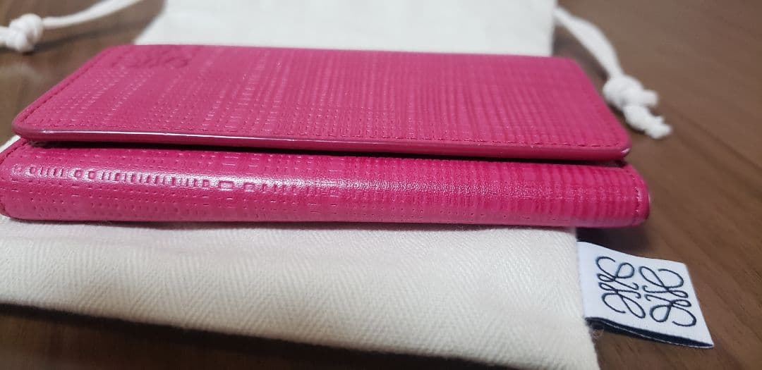 LOEWE ピンク キーケース 保存袋付き