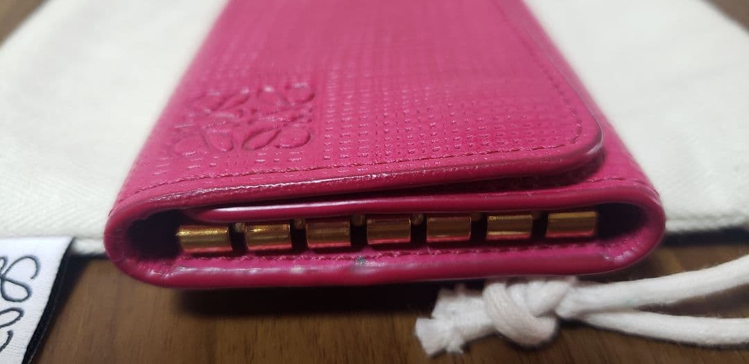 LOEWE ピンク キーケース 保存袋付き