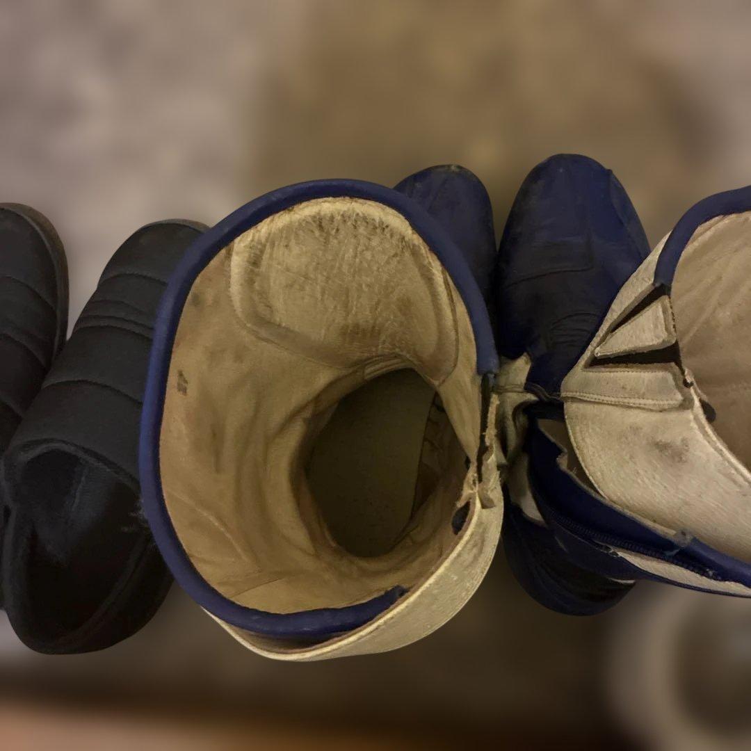 KISS RACE 1 バイク レーシングブーツ 青/白