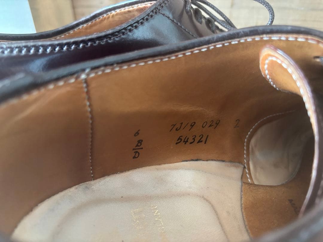 Alden オールデン　54321 vチップ 6D バーガンディ