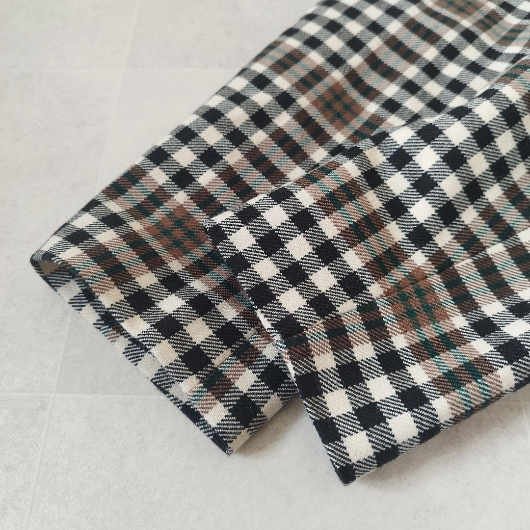 未使用級✨23区 3XL 46 大きいサイズ チェック チェスターコート コラボ