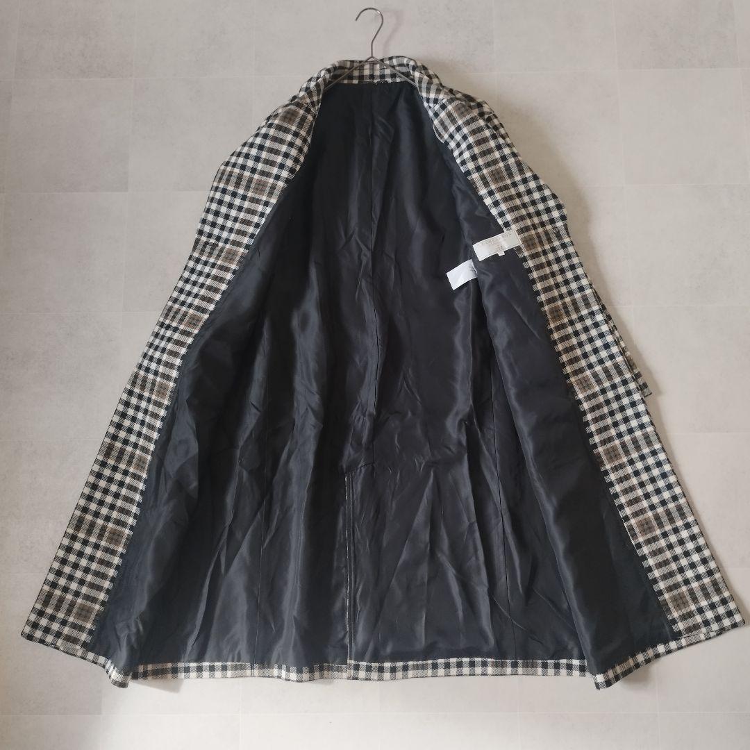 未使用級✨23区 3XL 46 大きいサイズ チェック チェスターコート コラボ