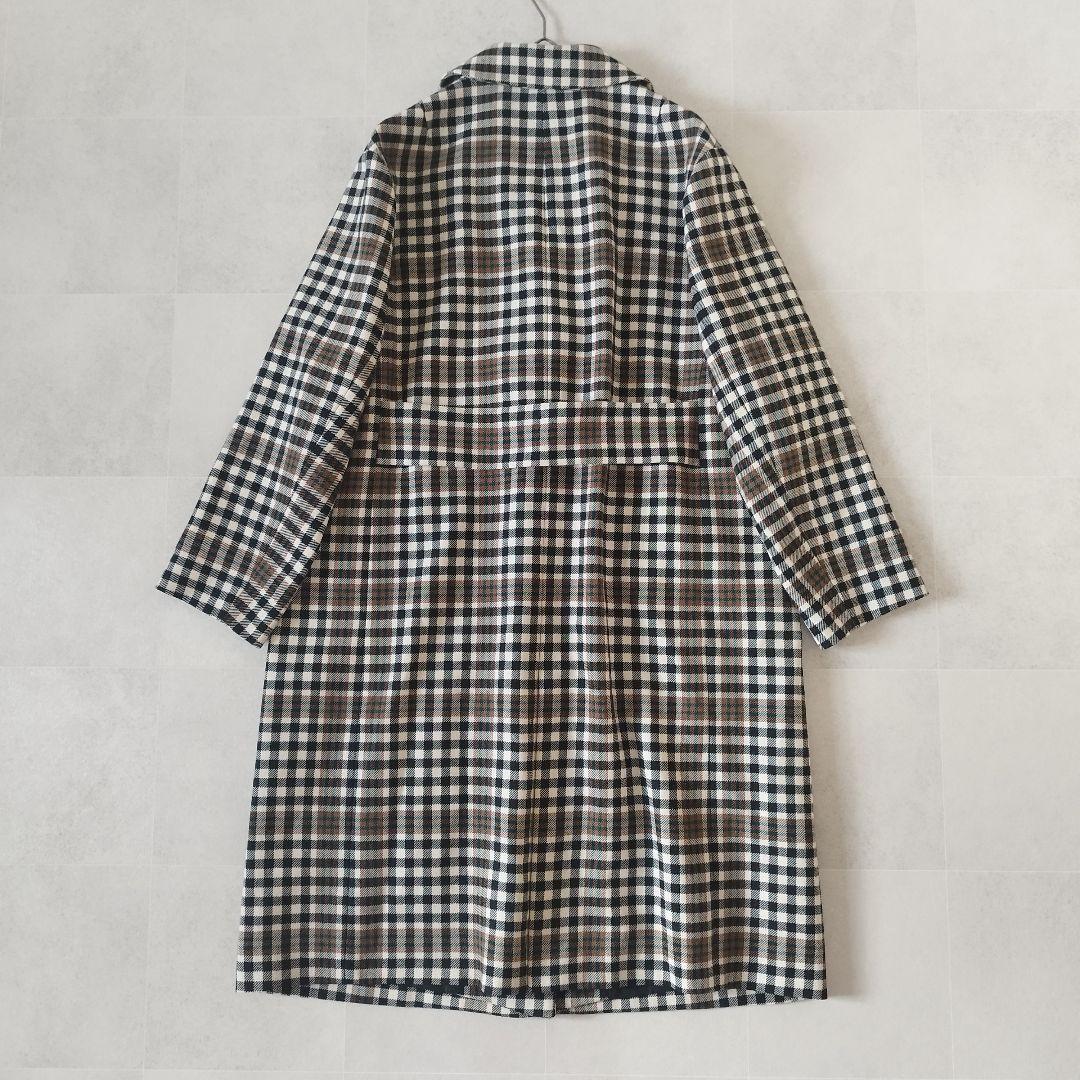 未使用級✨23区 3XL 46 大きいサイズ チェック チェスターコート コラボ
