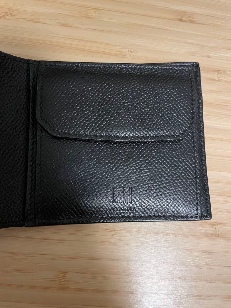 Dunhill（ダンヒル）二つ折り財布　ブラック　カドガン レザー