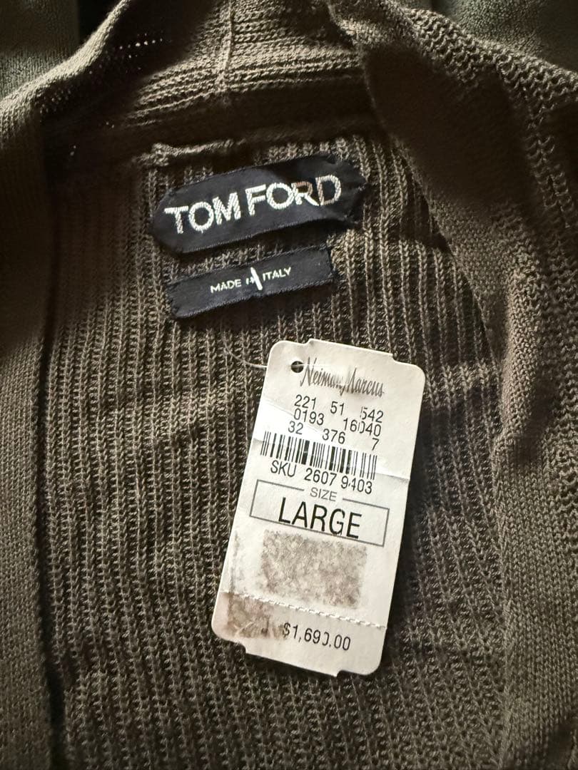 TOM FORD カシミヤカーディガン Lサイズ
