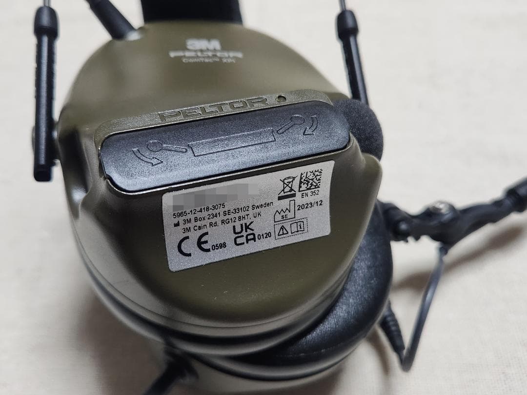 【新品】3m Peltor comtac xpi 実物 ヘッドセット
