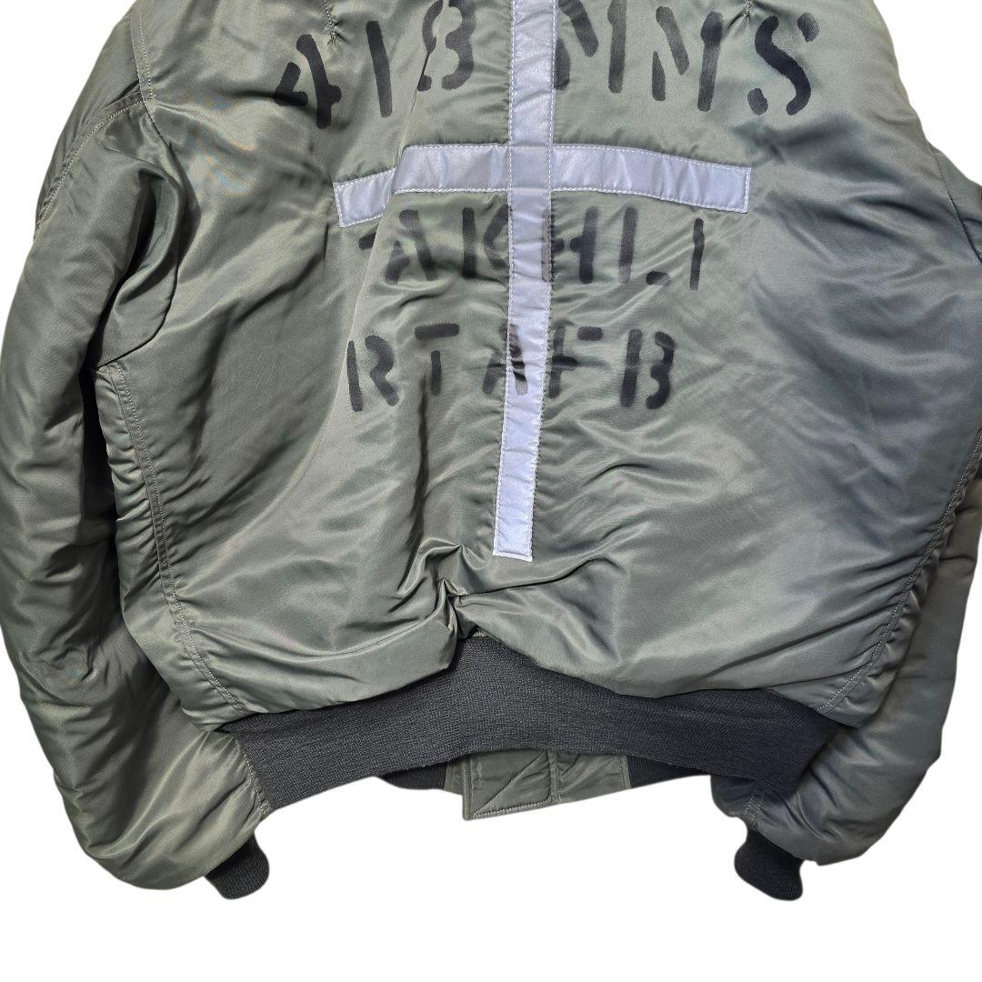 バズリクソンズ カスタム MA-1 クロスリフレクター L