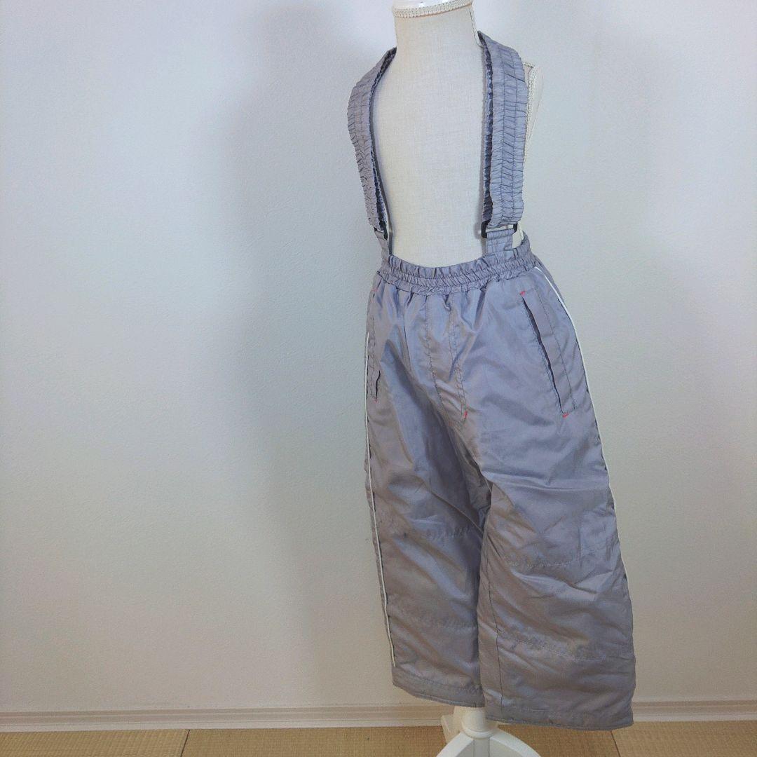 スキーウェア　キッズ　子供　120cm　女の子　ピンク　グレー　ゴーグル　手袋