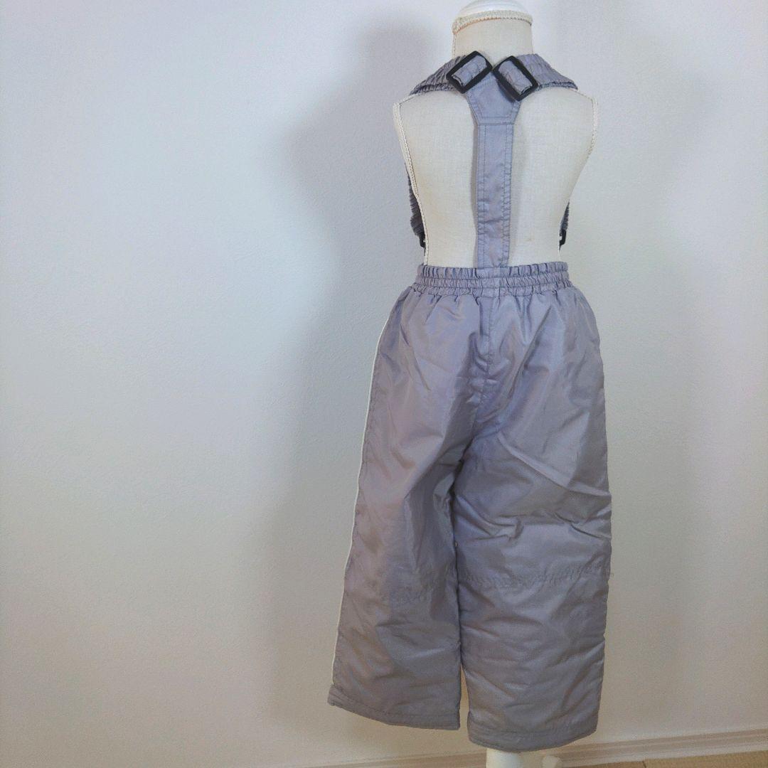 スキーウェア　キッズ　子供　120cm　女の子　ピンク　グレー　ゴーグル　手袋