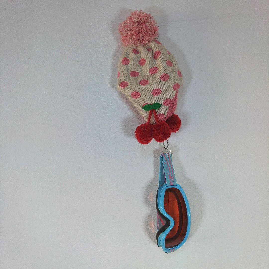 スキーウェア　キッズ　子供　120cm　女の子　ピンク　グレー　ゴーグル　手袋