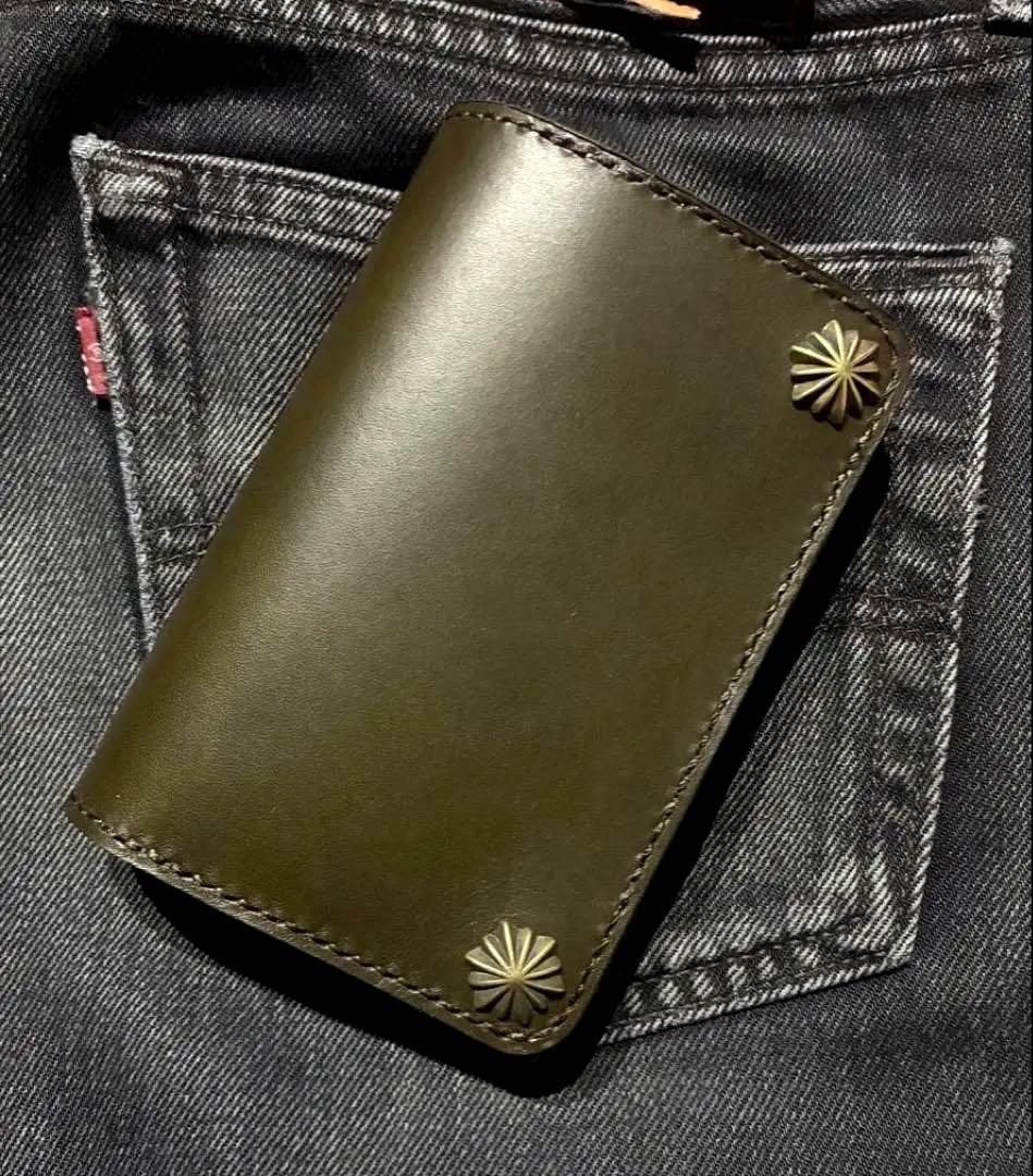 トラッカーウォレット　ミドル　ミリタリーカーキ　ブルガロ　※小判カン無料