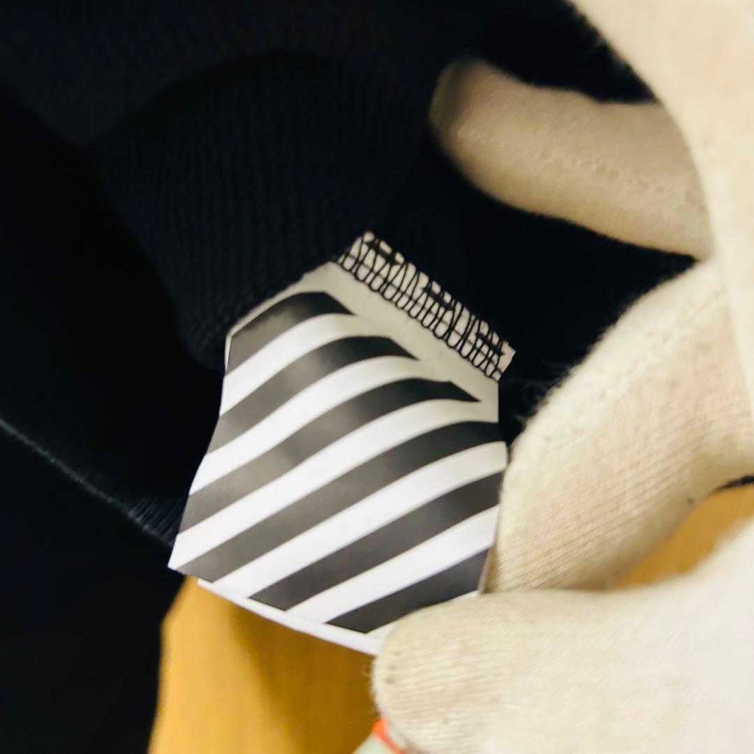 美品　希少　OFF-WHITE オフホワイト　パーカー　ブラック　オーバーサイズ
