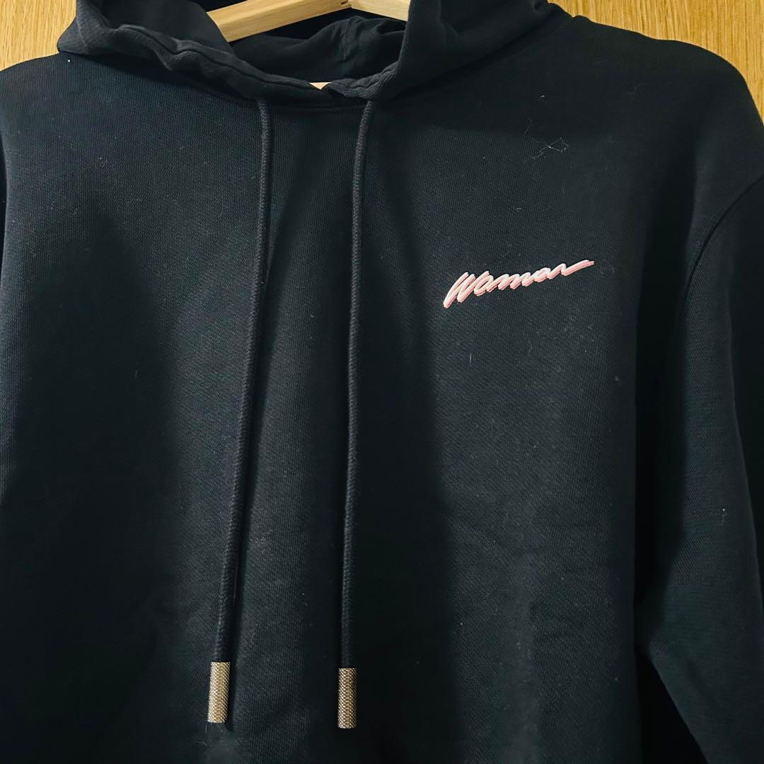 美品　希少　OFF-WHITE オフホワイト　パーカー　ブラック　オーバーサイズ