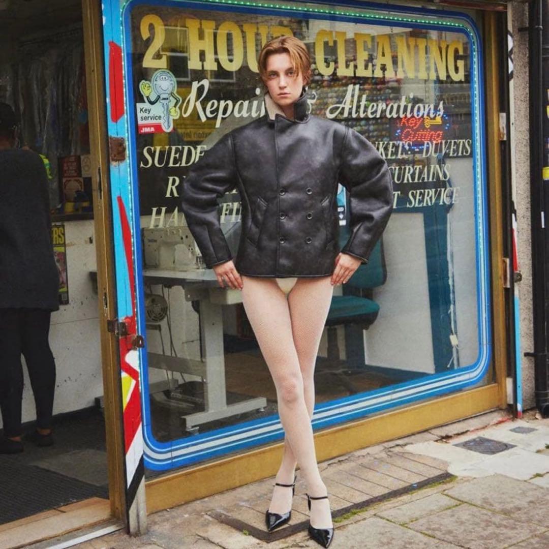 ジャケット・アウター NKNIT vegan mouton shaped jacket black