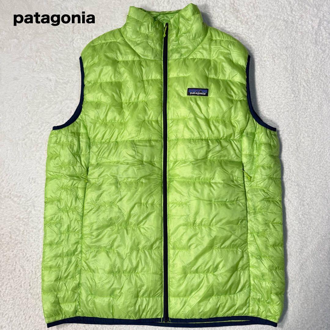 大人気 希少カラー 月光グリーン パタゴニア マイクロパフ ベスト メンズL