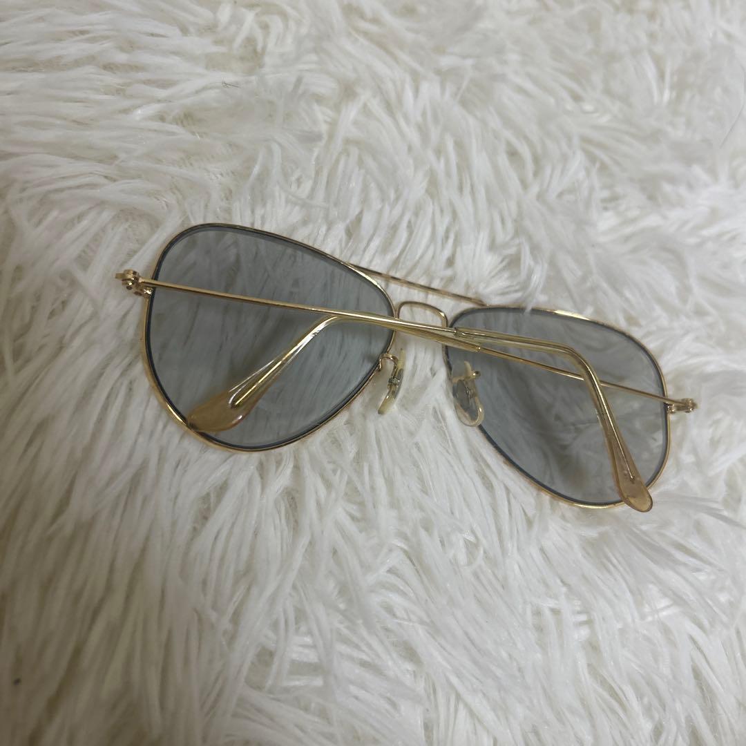 【美品】B&L RAYBAN AVIATOR 58□14 USA ゴールド