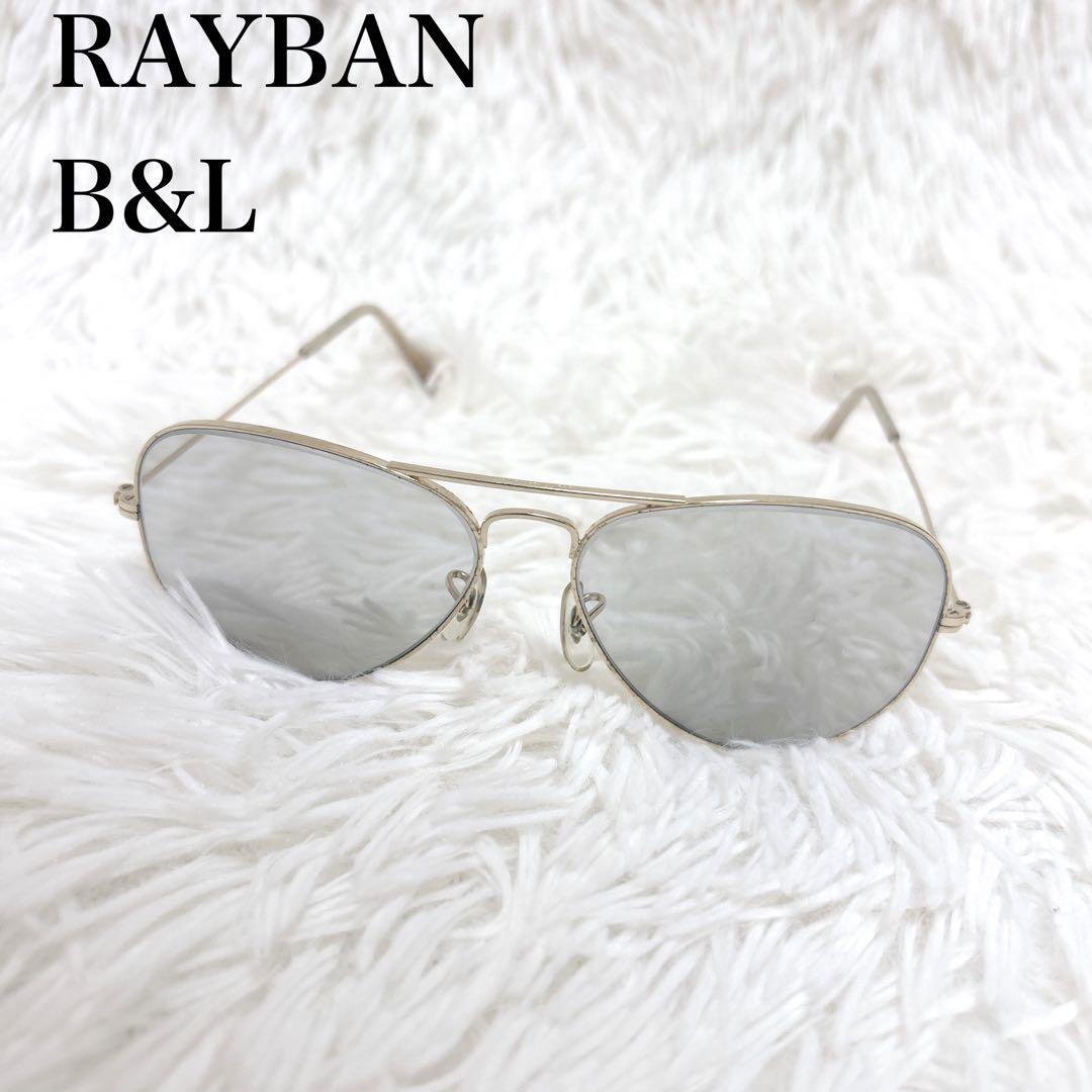 【美品】B&L RAYBAN AVIATOR 58□14 USA ゴールド