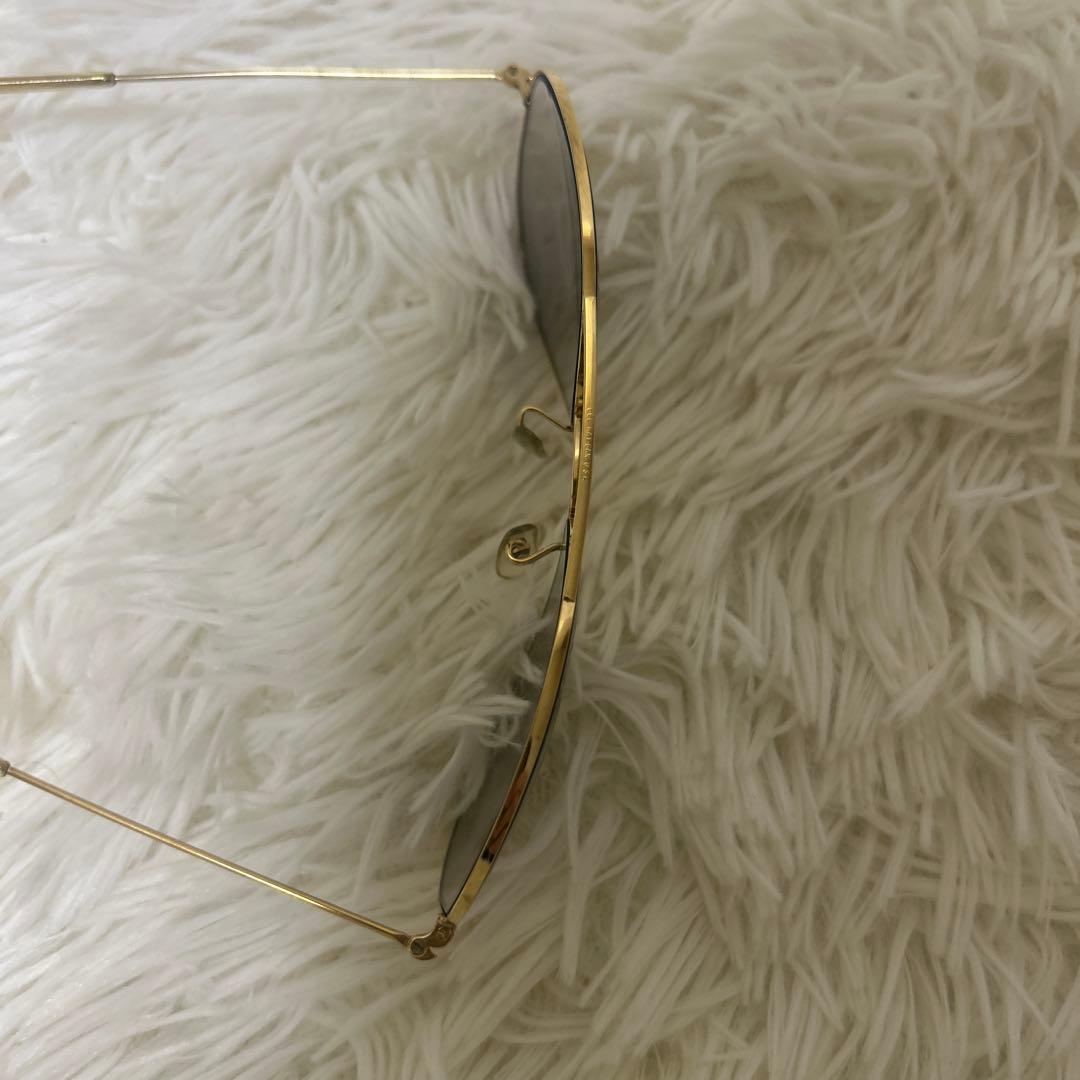 【美品】B&L RAYBAN AVIATOR 58□14 USA ゴールド