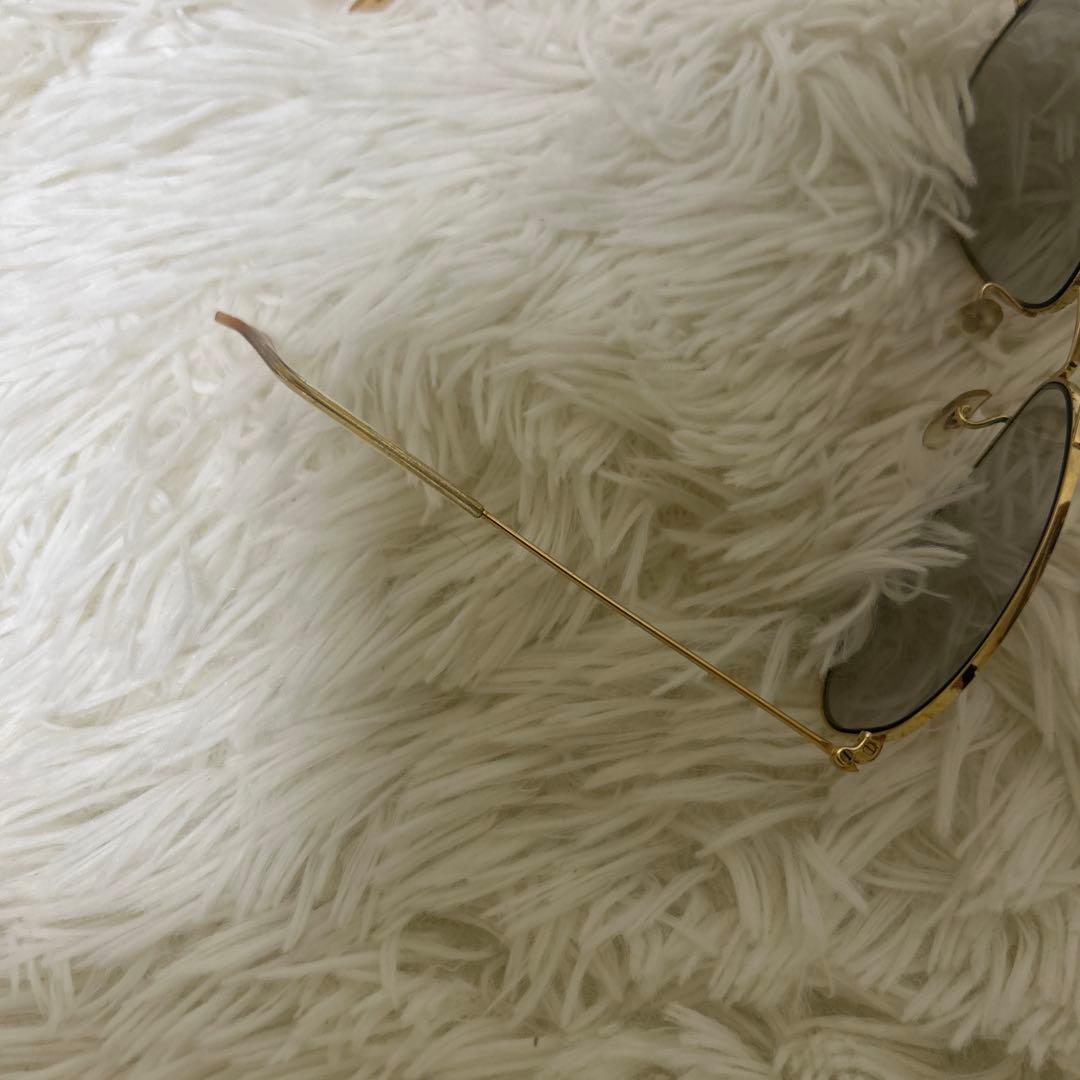 【美品】B&L RAYBAN AVIATOR 58□14 USA ゴールド