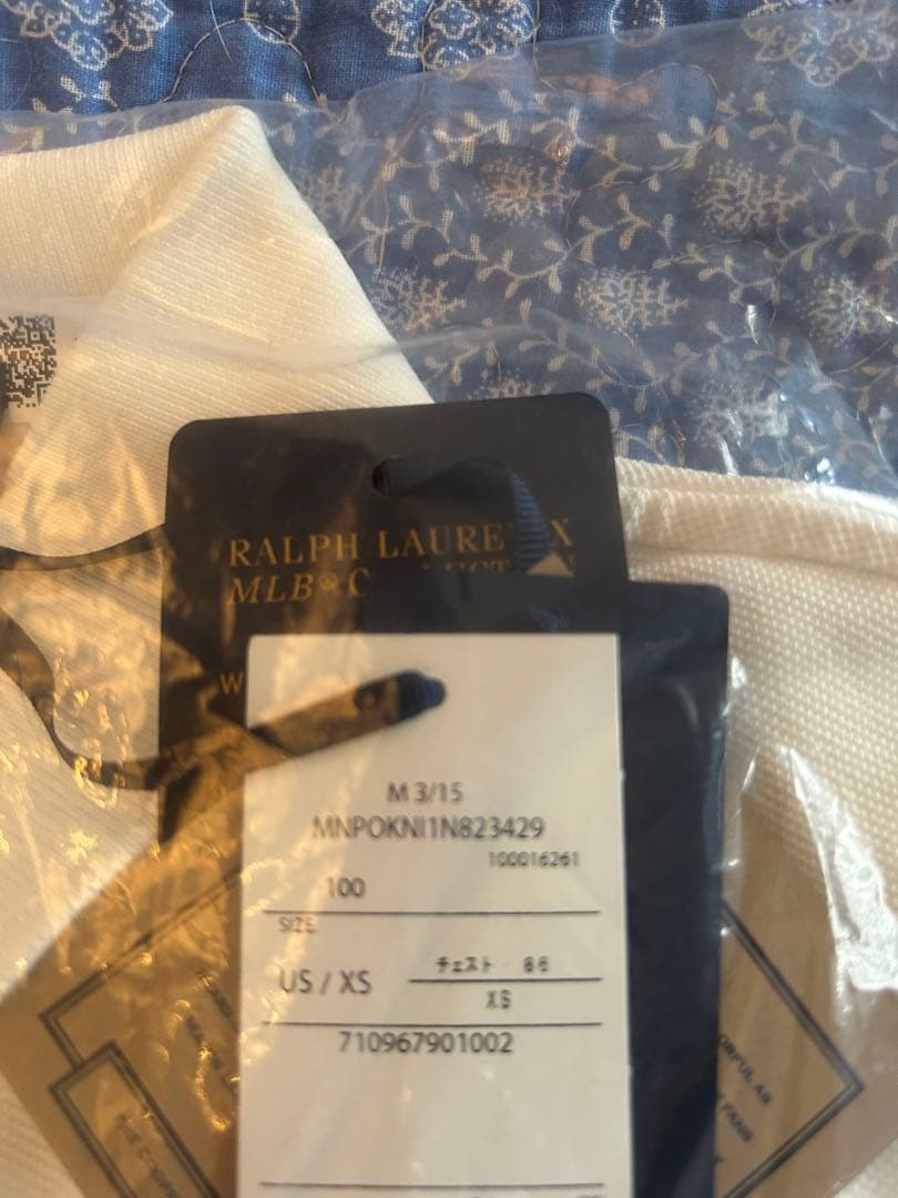 【新品未使用XS】ドジャース　ラルフローレン　ポロシャツ ホワイト