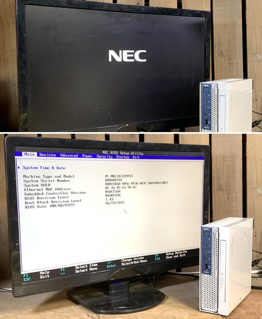 NEC 超小型/使用極少SSD/Win11 Pro 25H2/MKL31C-4