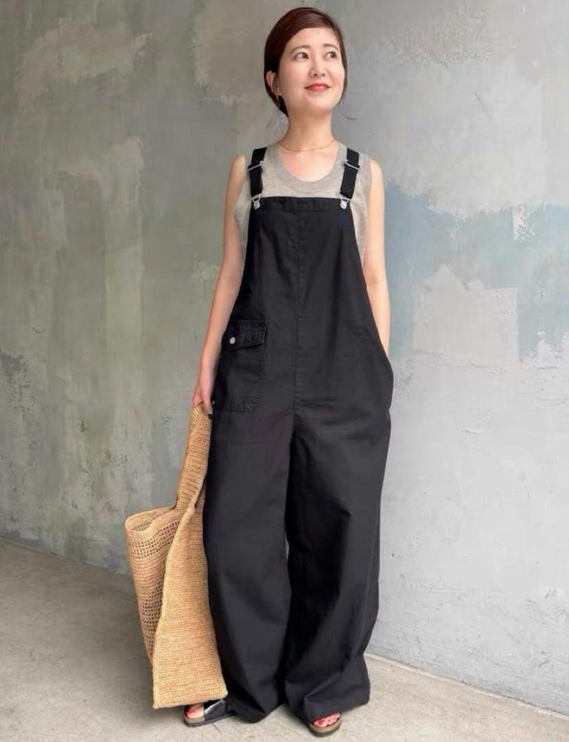 Spick and Span リップストップオーバーオール