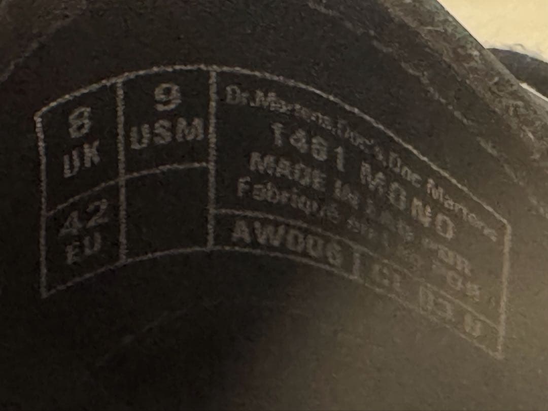 Dr.Martens　1461 MONO 27cm　UK8