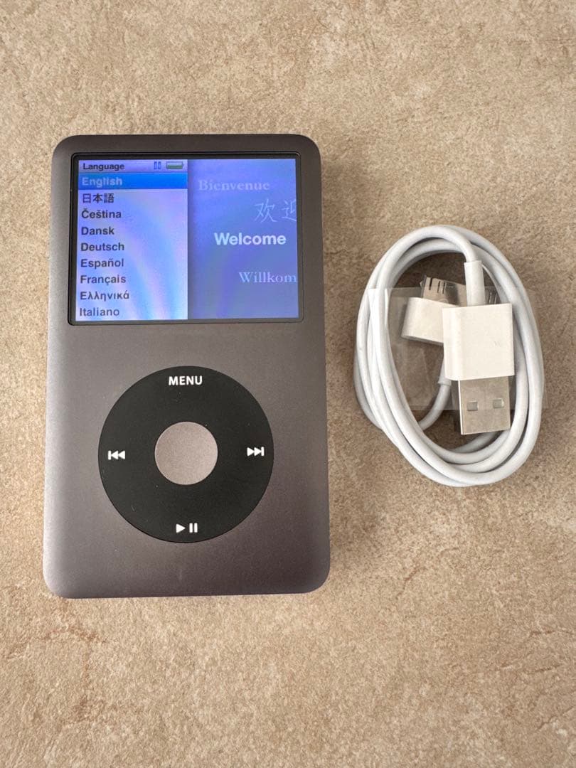 【極美品】iPod classic 第6世代 160GBブラック 新品バッテリー
