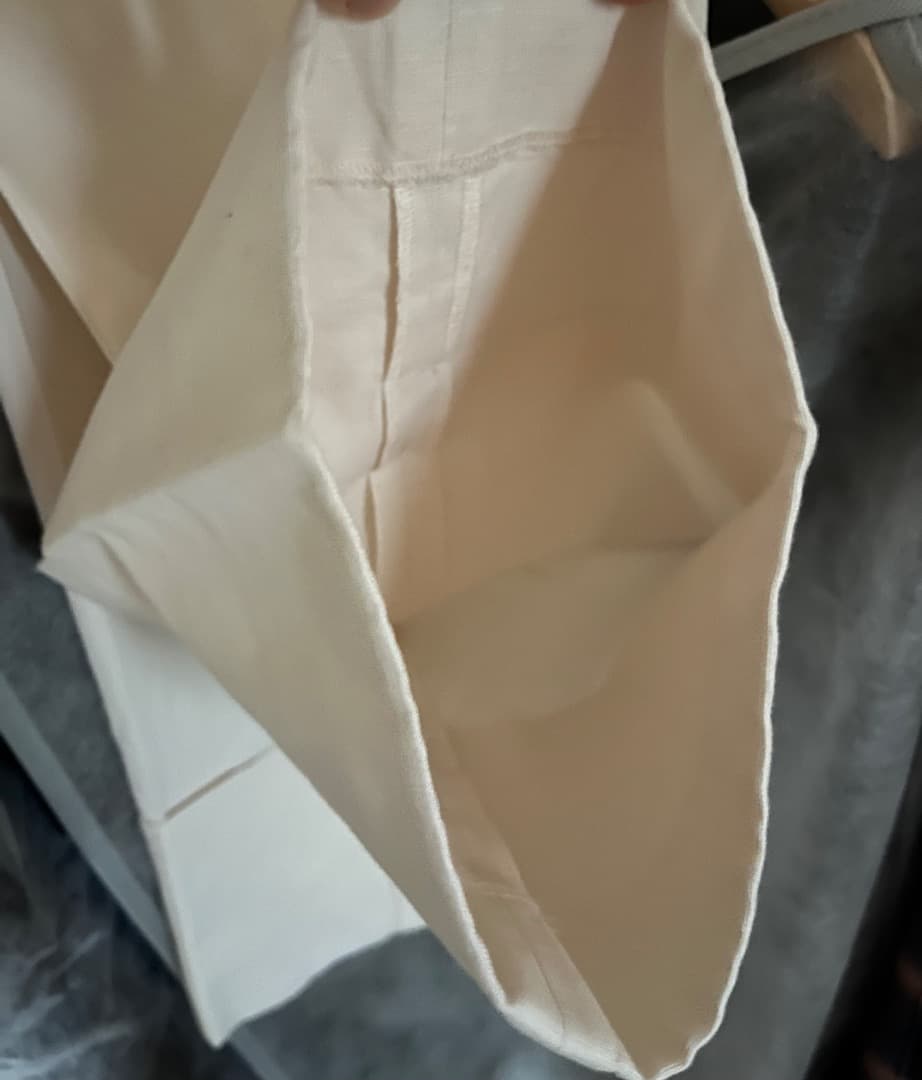 【５万定価】ユナイテッドアローズ ワイドリネンパンツ　厚手　日本製　白　Lサイズ