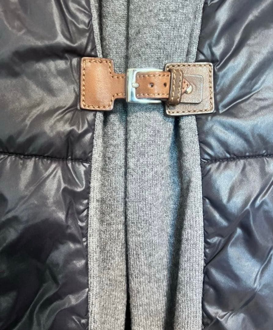 ファビアナフィリッピ　カシミアニット切り替え中綿コート