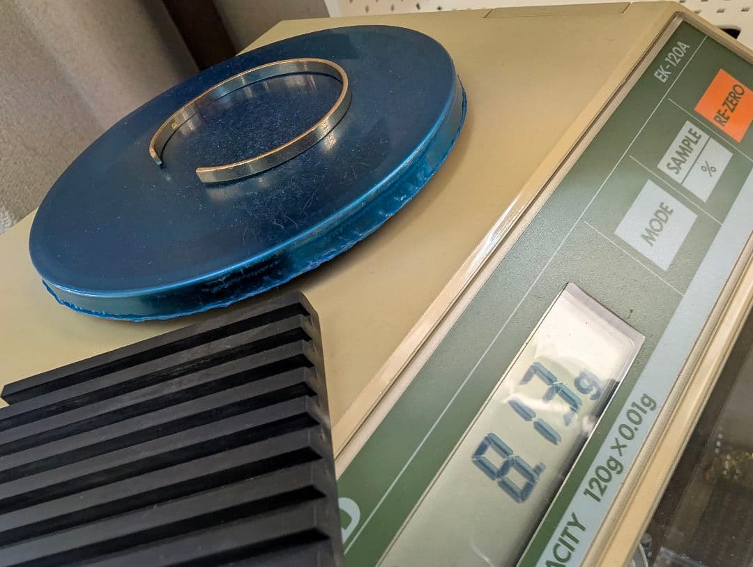 K18ハンドメイドバングル 約8.1g