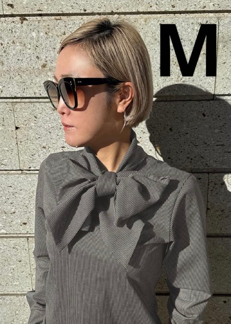 JENNE ジェンヌ　日本製ブラウス見えカットソー リボン