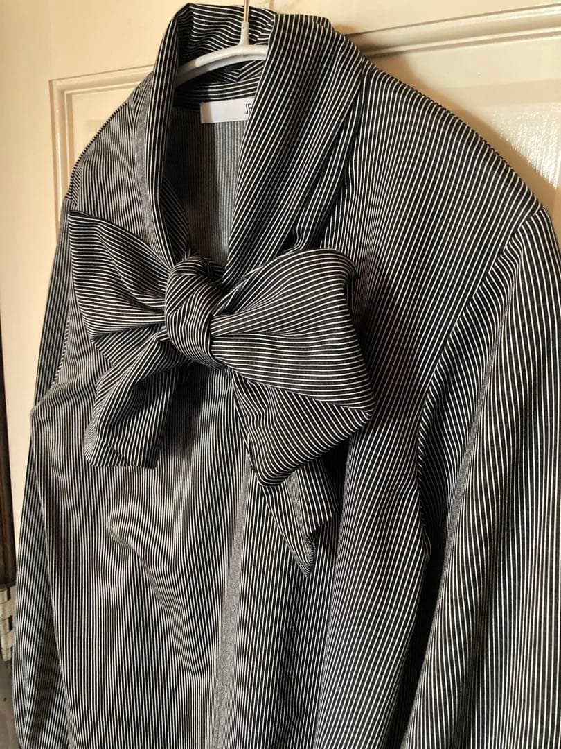 JENNE ジェンヌ　日本製ブラウス見えカットソー リボン