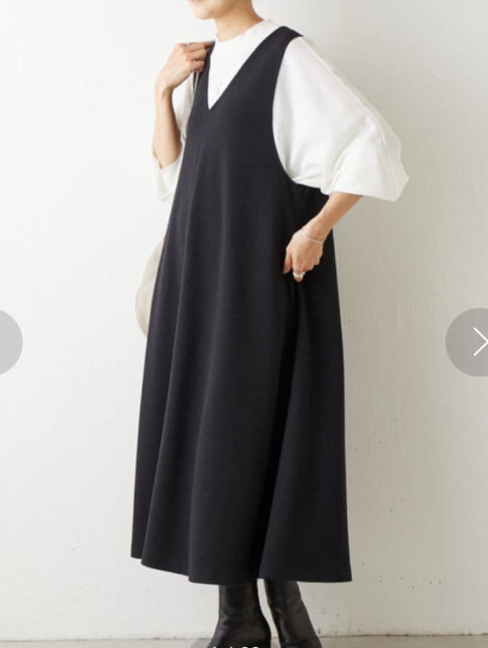 BEARDSLEY ビアズリー ブークレフレアーワンピース ブラック