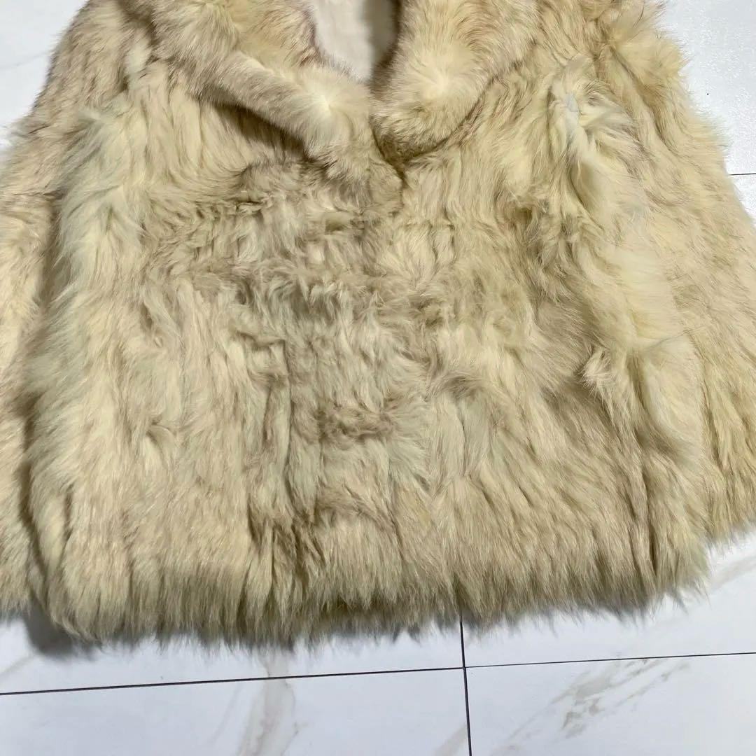 銀サガ サガフォックスファーコート もふもふ　高級毛皮 大きいサイズ XL