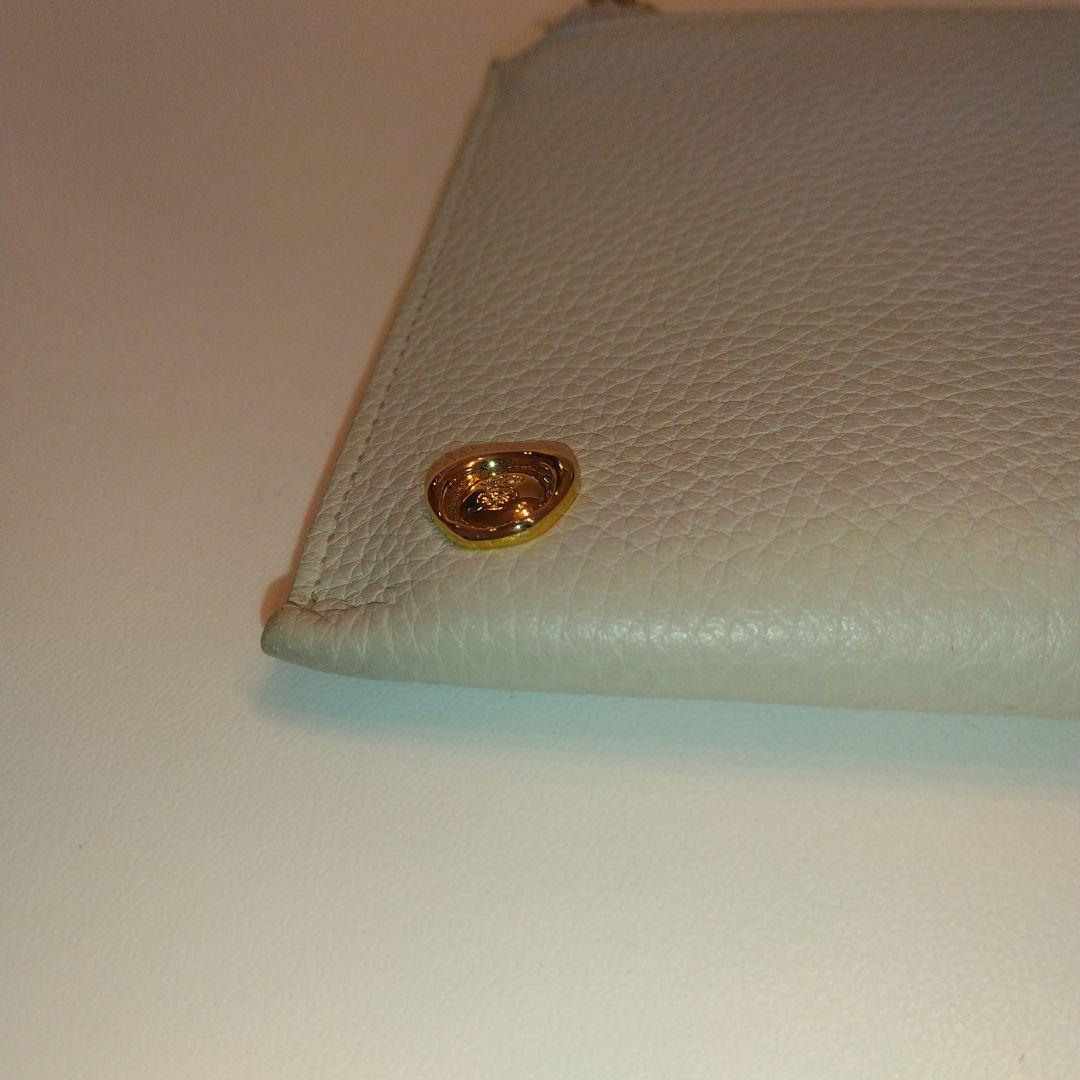 【未使用品級】ADMJ スワロフスキー 　長財布 　ビジュー　グレージュ系