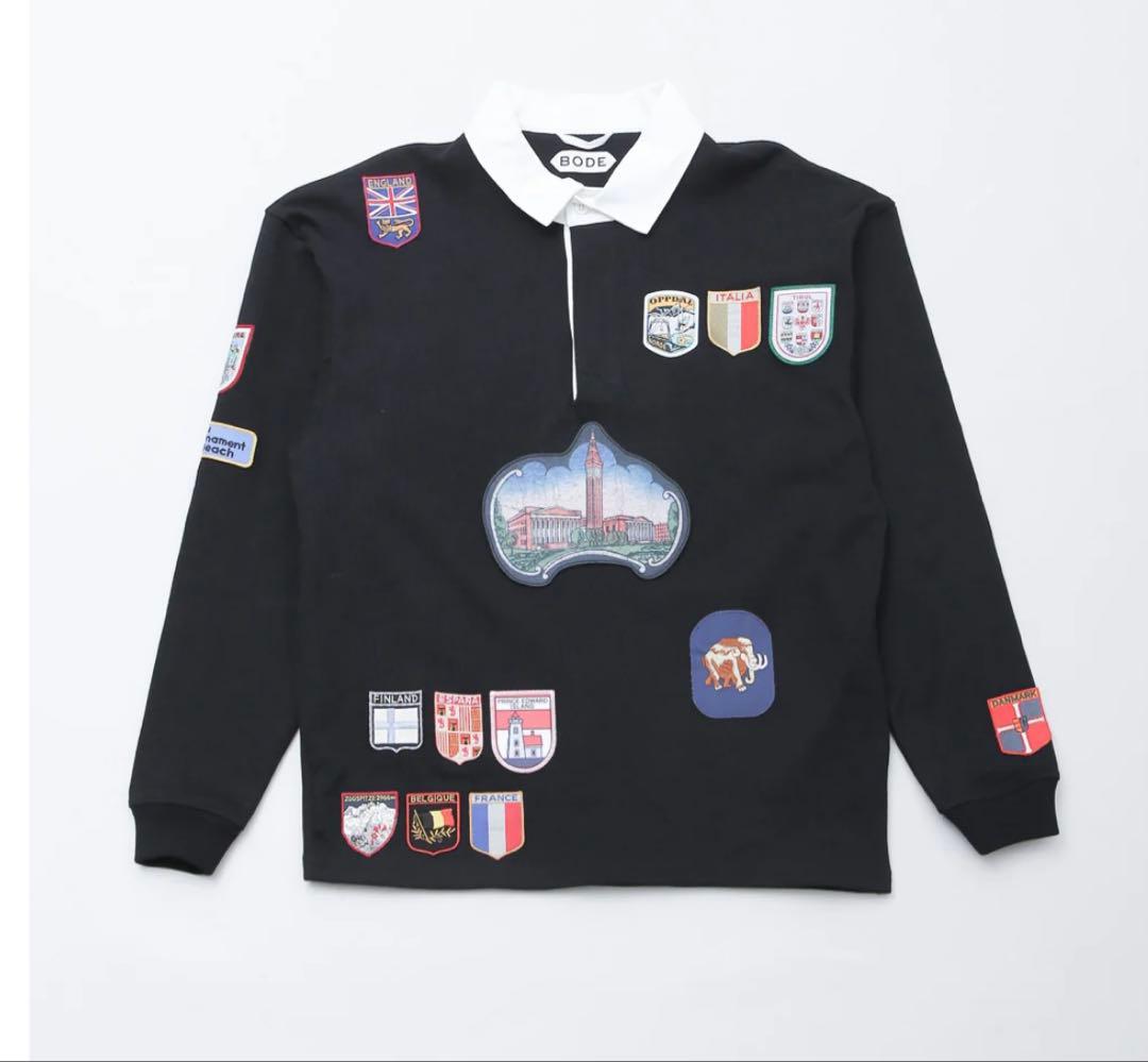 ウェア BODE MULTI-PATCH RUGBY SHIRT