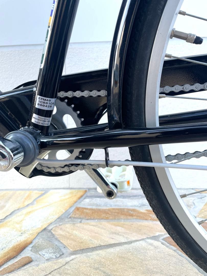 福岡市　子供自転車　ブリヂストンエコパルモカ　24インチ　bikkeヘルメット付