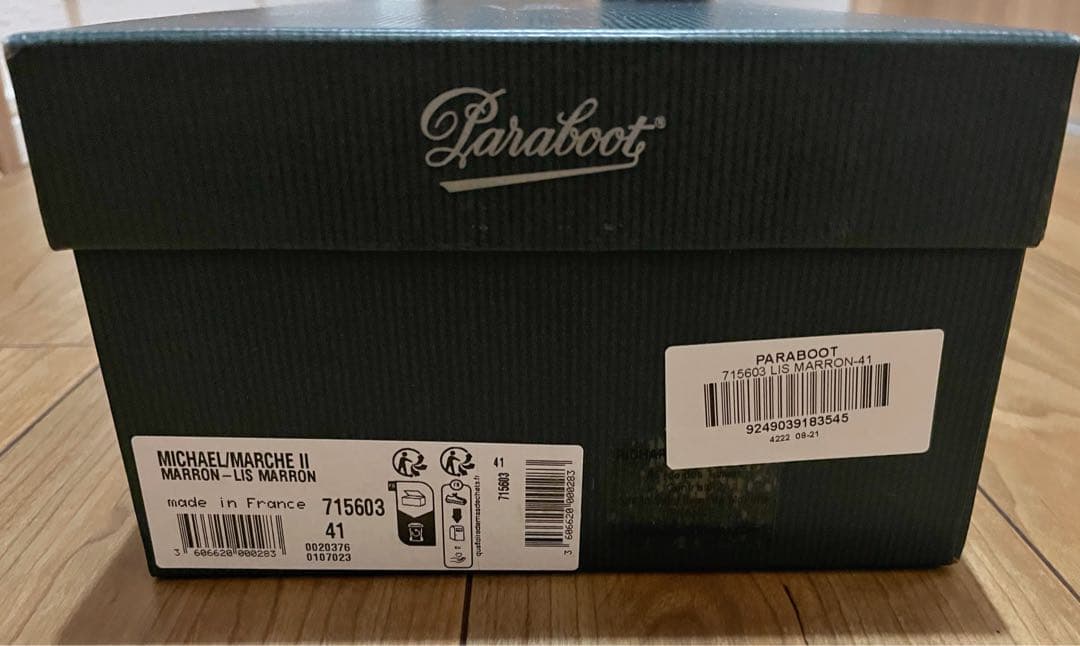 ３回着用のみの極美品★Paraboot MICHAEL サイズ41 ミカエル