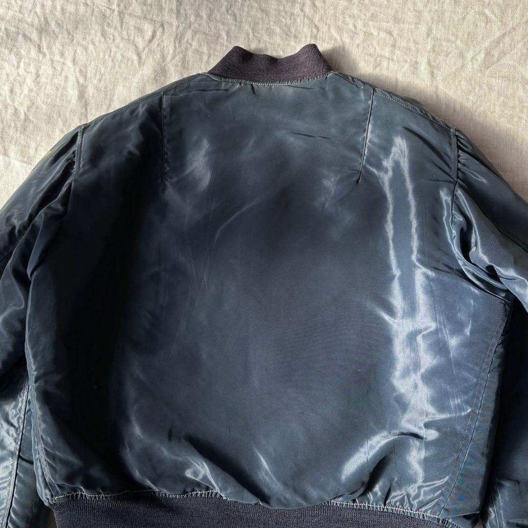 名作 バズリクソンズ B-15CフライトジャケットMA-1 M13184 紺色