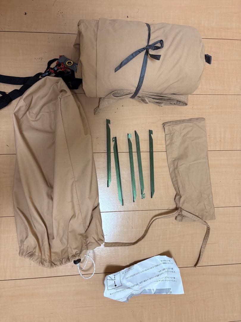 格安　BUNDOK ソロベース EX ＋ フロントウォール　サンドベージュ