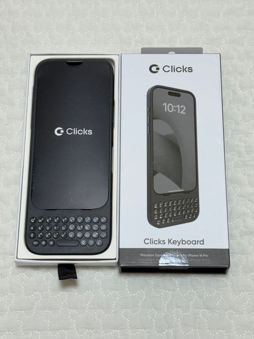 iPhoneアクセサリー clicks keyboard for iphone 16 pro