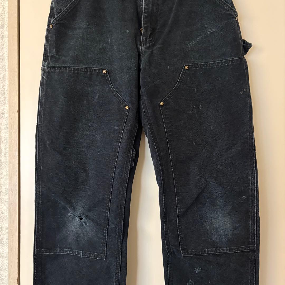 激レア個体 カーハート ダブルニー ブラック 32 × 30