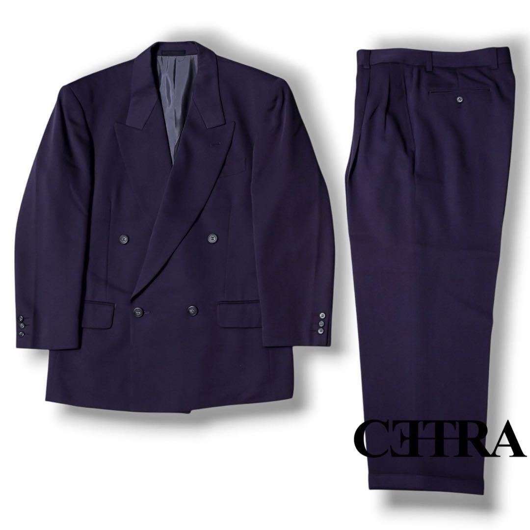 ヴィンテージ ダークネイビー ブルーカラー ダブル セットアップ スーツ JUN