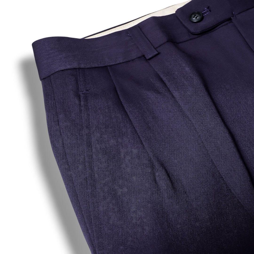 ヴィンテージ ダークネイビー ブルーカラー ダブル セットアップ スーツ JUN