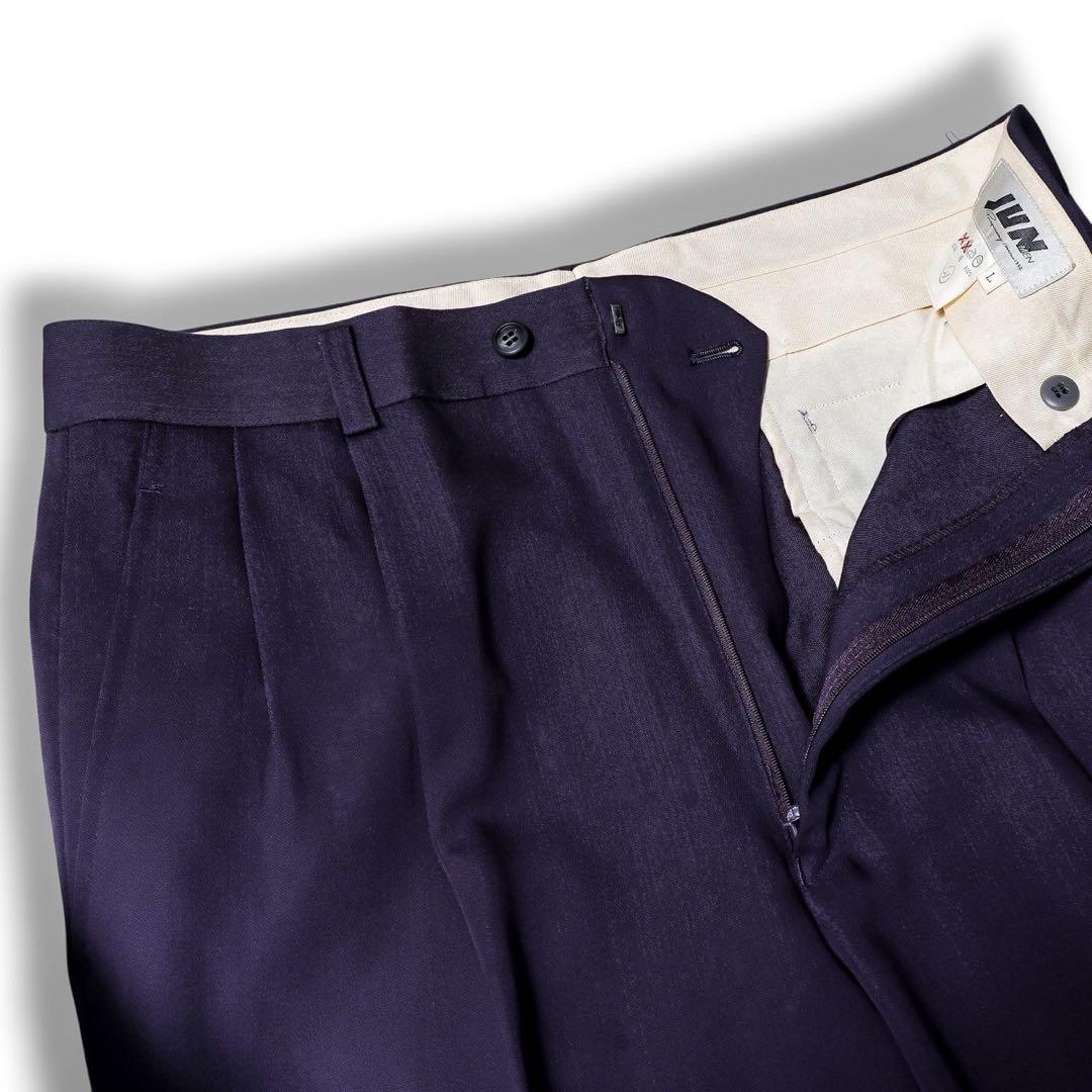 ヴィンテージ ダークネイビー ブルーカラー ダブル セットアップ スーツ JUN