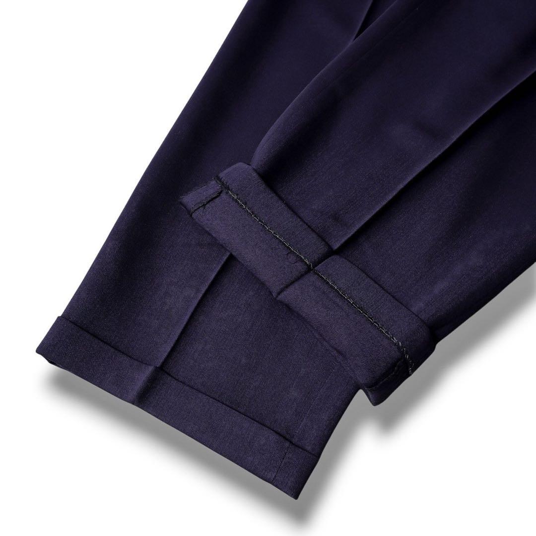 ヴィンテージ ダークネイビー ブルーカラー ダブル セットアップ スーツ JUN