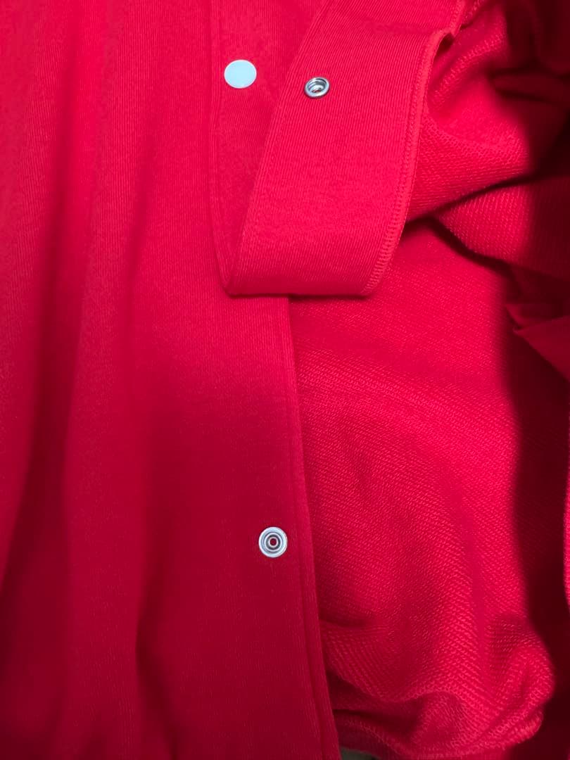 【新品/未使用】ミキハウス バックロゴ パーカー 赤 Mサイズ 日本製