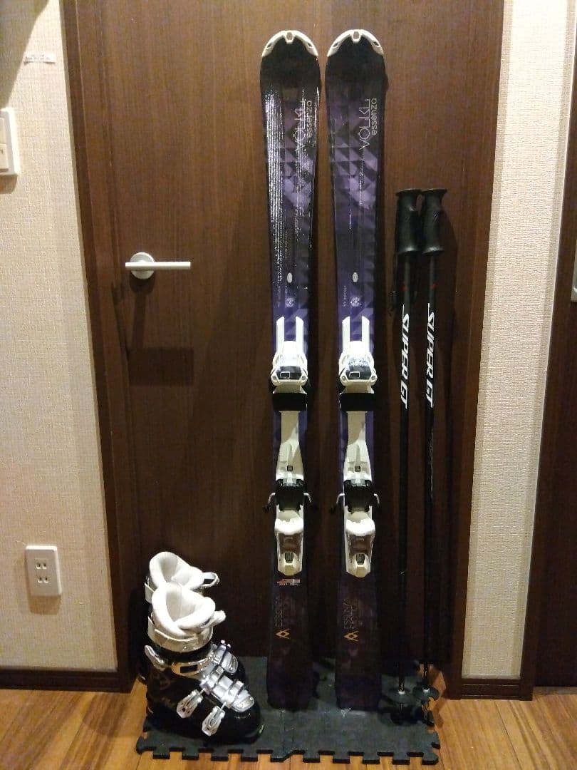 高品質/VOLKL/ジュニア・レディース用/スキーセット/メンテ・WAX済み✔